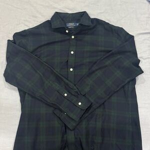 Polo by Ralph Lauren Men's Dark Green Check Shirt